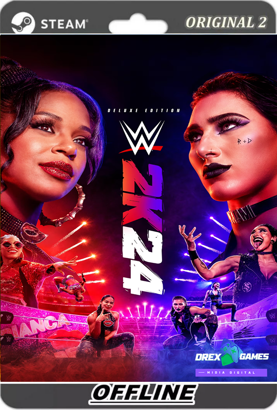 WWE 2K24 PC Steam Offline Edição 40 Anos do WrestleMania - Modo Campanha
